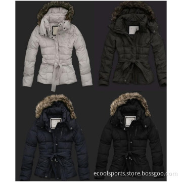 Slim Warm Outwear Overcoat Hooded Down Jacket
